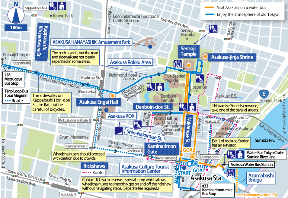 Asakusa Detailed Map
