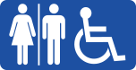 Wheelchair-accessible restroom